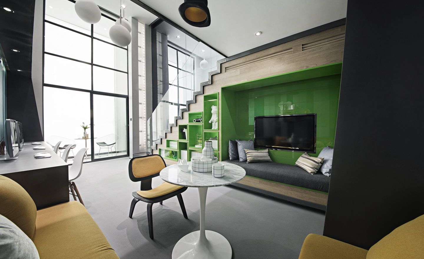 閔行區(qū)50平復(fù)式loft風(fēng)格辦公室裝修設(shè)計(jì)-第3張圖片-上海古都建筑設(shè)計(jì)集團(tuán) 閔行區(qū)50平復(fù)式loft風(fēng)格辦公室裝修設(shè)計(jì)-第3張圖片-上海古都建筑設(shè)計(jì)集團(tuán)