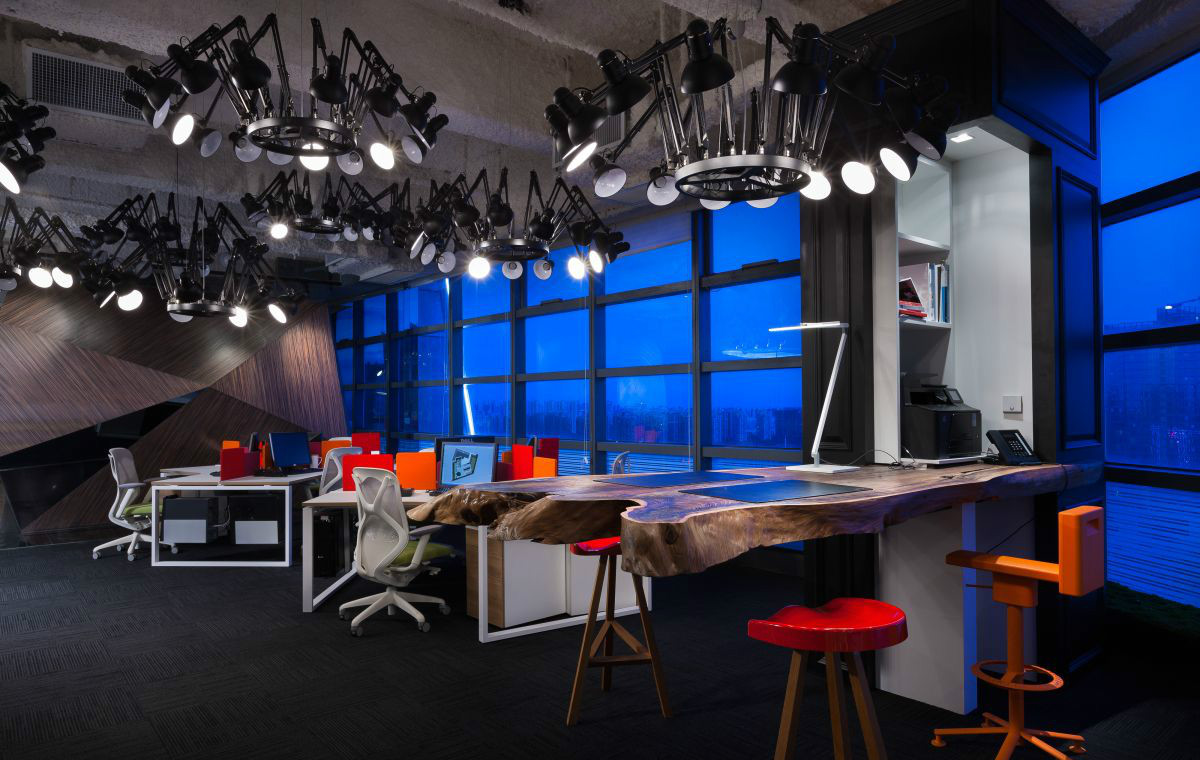 上海夜景辦公室裝修設(shè)計-第5張圖片-上海古都建筑設(shè)計集團 上海夜景辦公室裝修設(shè)計-第5張圖片-上海古都建筑設(shè)計集團