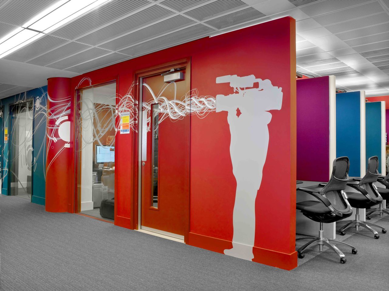 科技風格辦公室裝修設計效果圖-第5張圖片-上海古都建筑設計集團 科技風格辦公室裝修設計效果圖-第5張圖片-上海古都建筑設計集團