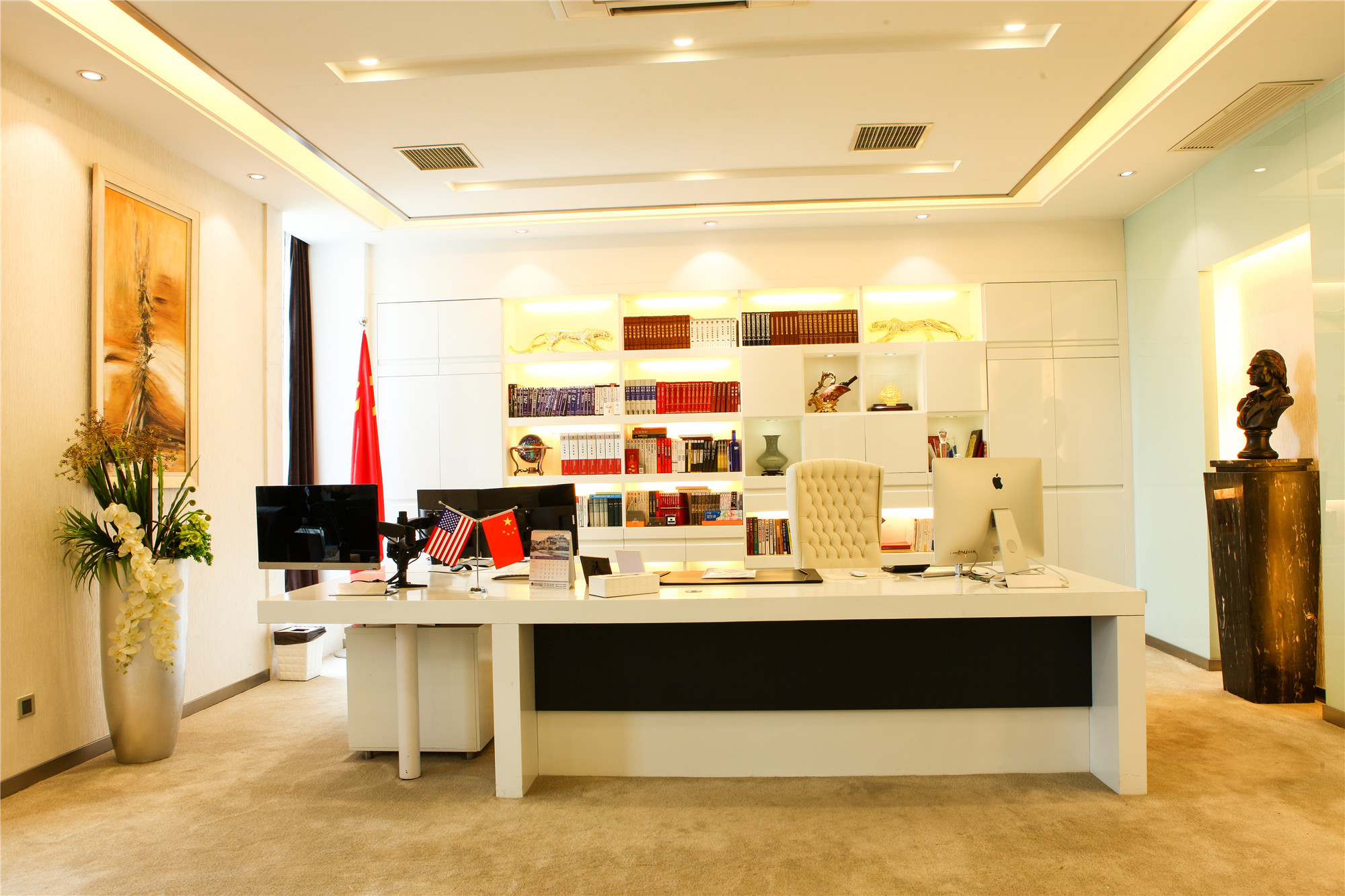 時(shí)尚大氣辦公室裝修設(shè)計(jì)-第2張圖片-上海古都建筑設(shè)計(jì)集團(tuán) 時(shí)尚大氣辦公室裝修設(shè)計(jì)-第2張圖片-上海古都建筑設(shè)計(jì)集團(tuán)