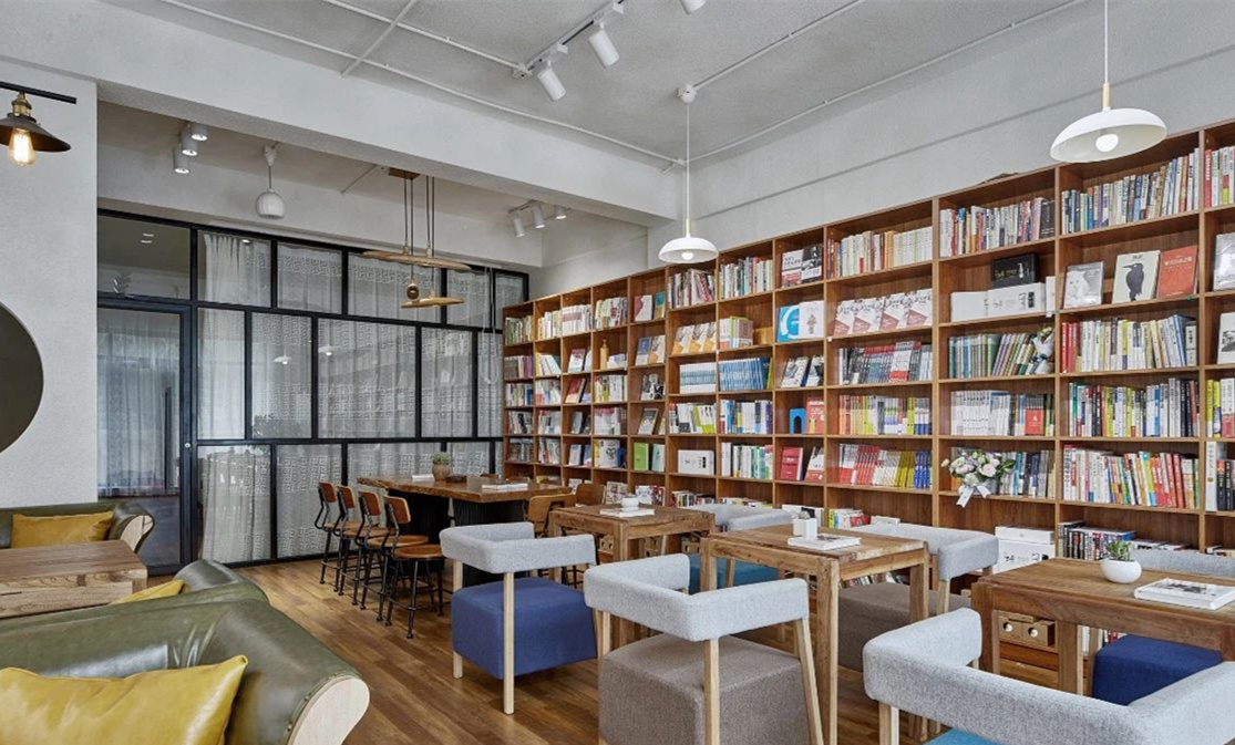 日式清新書店裝修設(shè)計效果圖-第2張圖片-上海古都建筑設(shè)計集團(tuán) 日式清新書店裝修設(shè)計效果圖-第2張圖片-上海古都建筑設(shè)計集團(tuán)