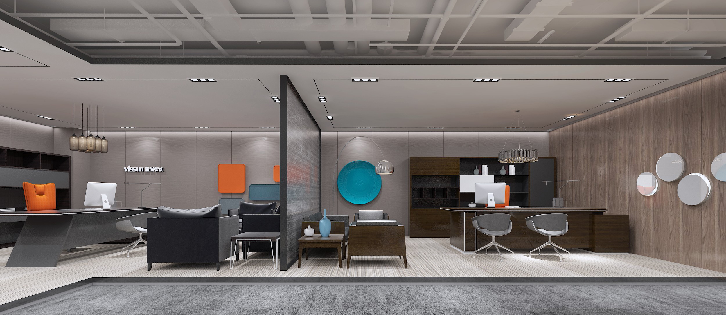 浦東新區(qū)科技智能辦公室裝修設計-第5張圖片-上海古都建筑設計集團 浦東新區(qū)科技智能辦公室裝修設計-第5張圖片-上海古都建筑設計集團