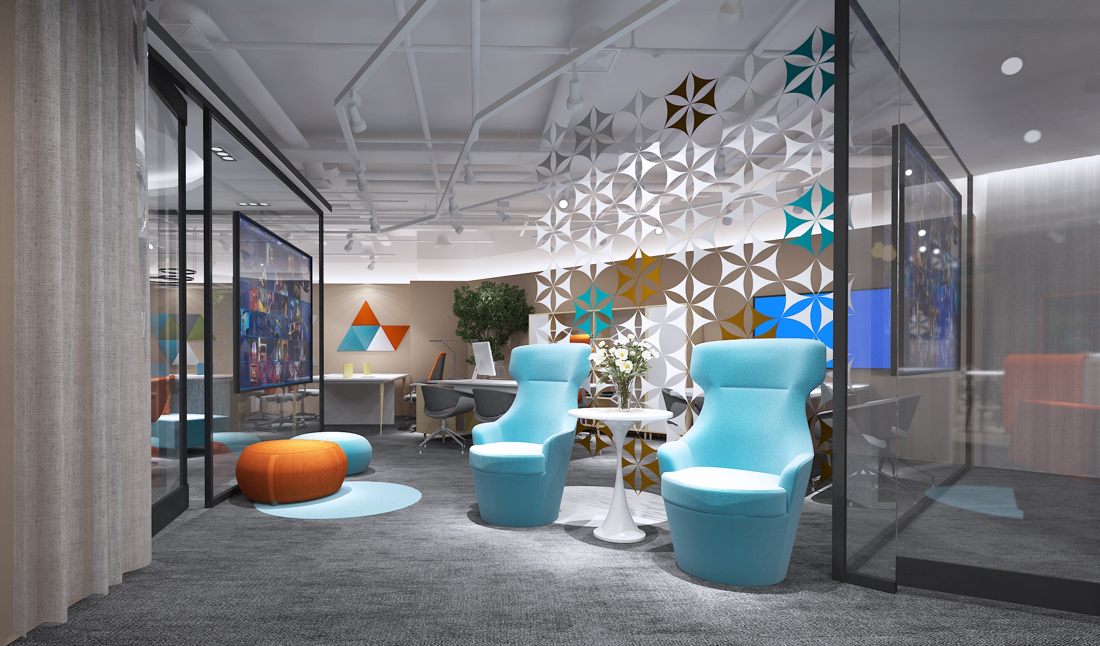 浦東新區(qū)科技智能辦公室裝修設計-第10張圖片-上海古都建筑設計集團 浦東新區(qū)科技智能辦公室裝修設計-第10張圖片-上海古都建筑設計集團