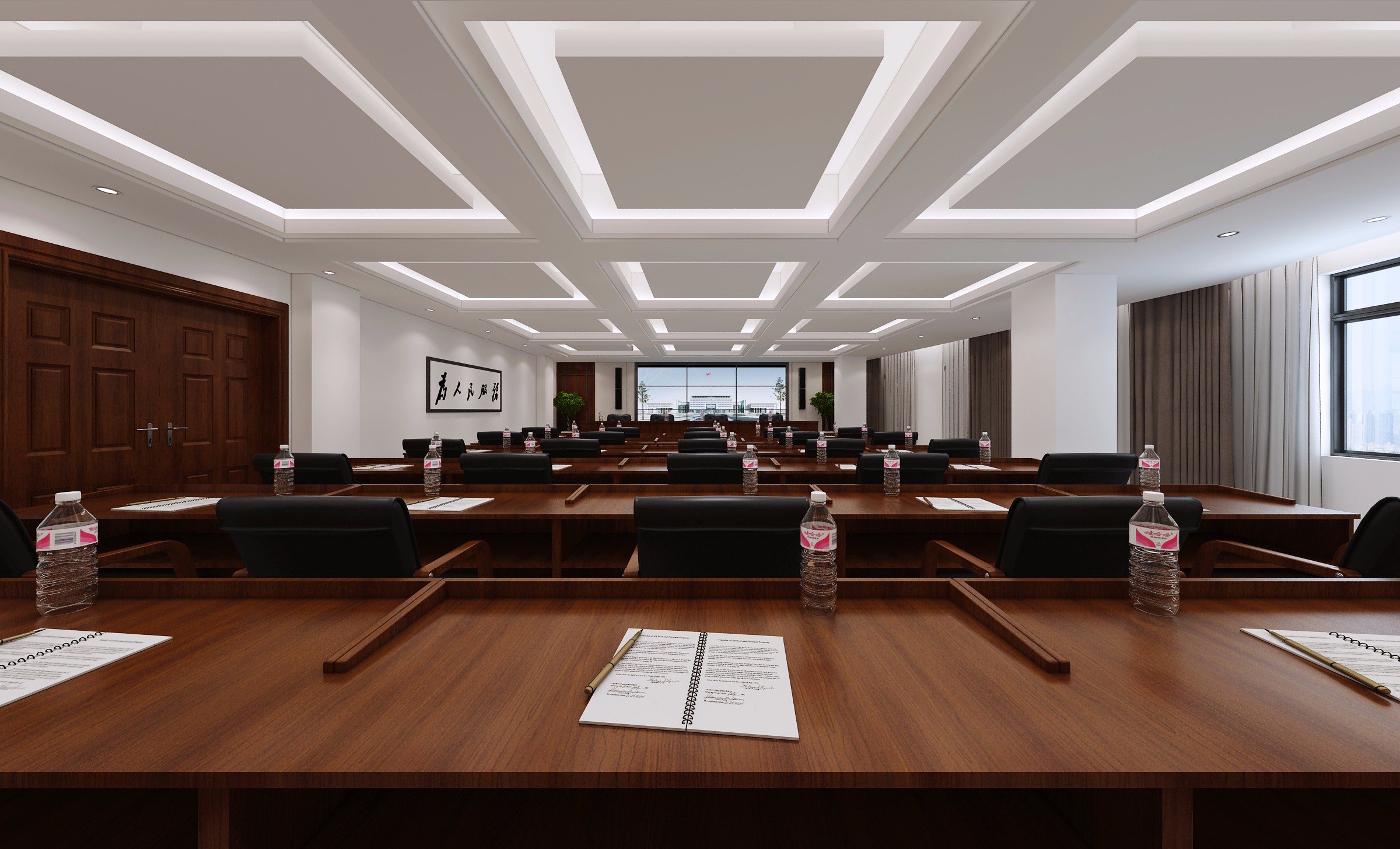 寬闊會議室裝修設計-第3張圖片-上海古都建筑設計集團 寬闊會議室裝修設計-第3張圖片-上海古都建筑設計集團