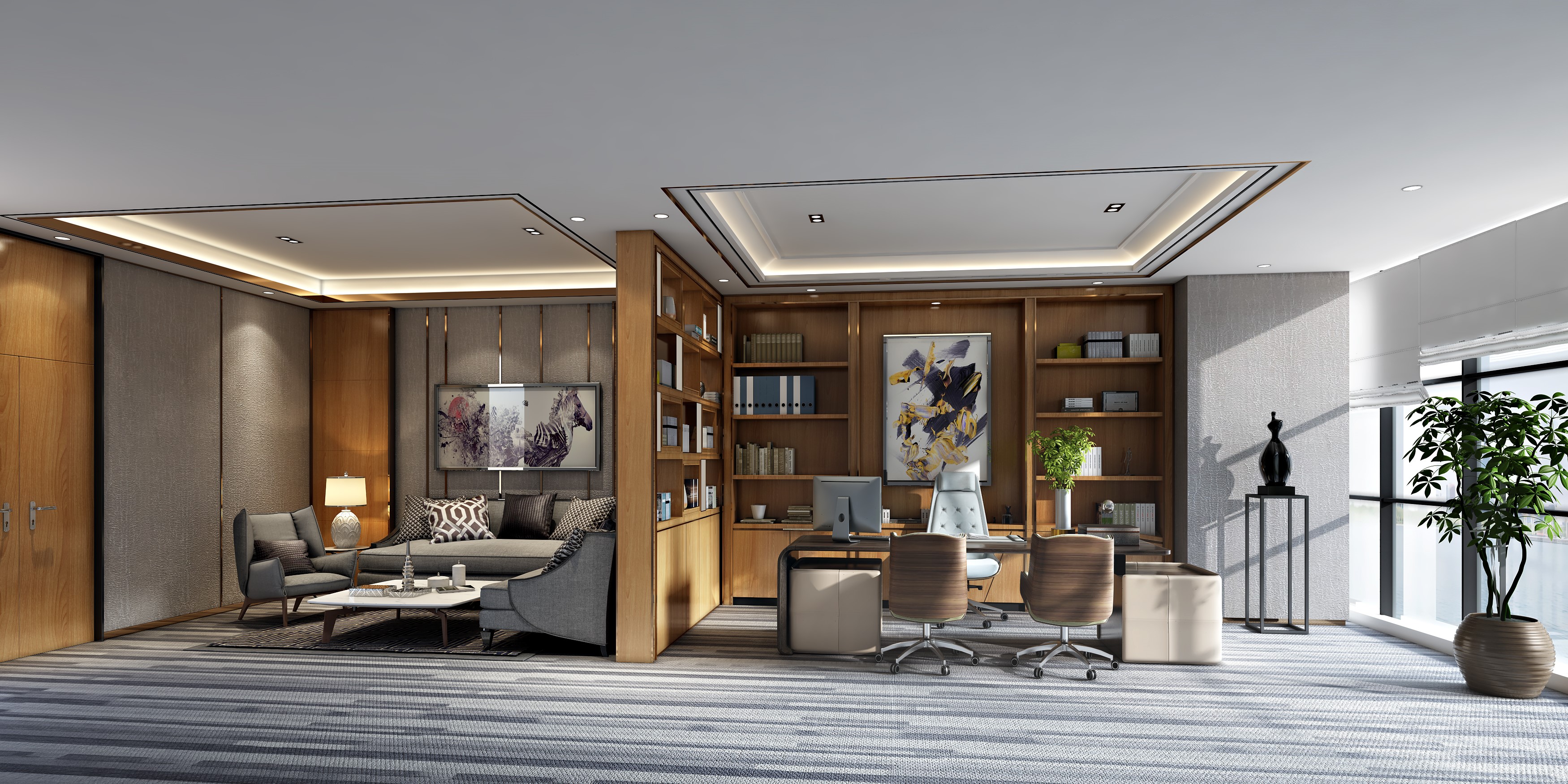 高端文藝辦公室裝修設計-第1張圖片-上海古都建筑設計集團 高端文藝辦公室裝修設計-第1張圖片-上海古都建筑設計集團