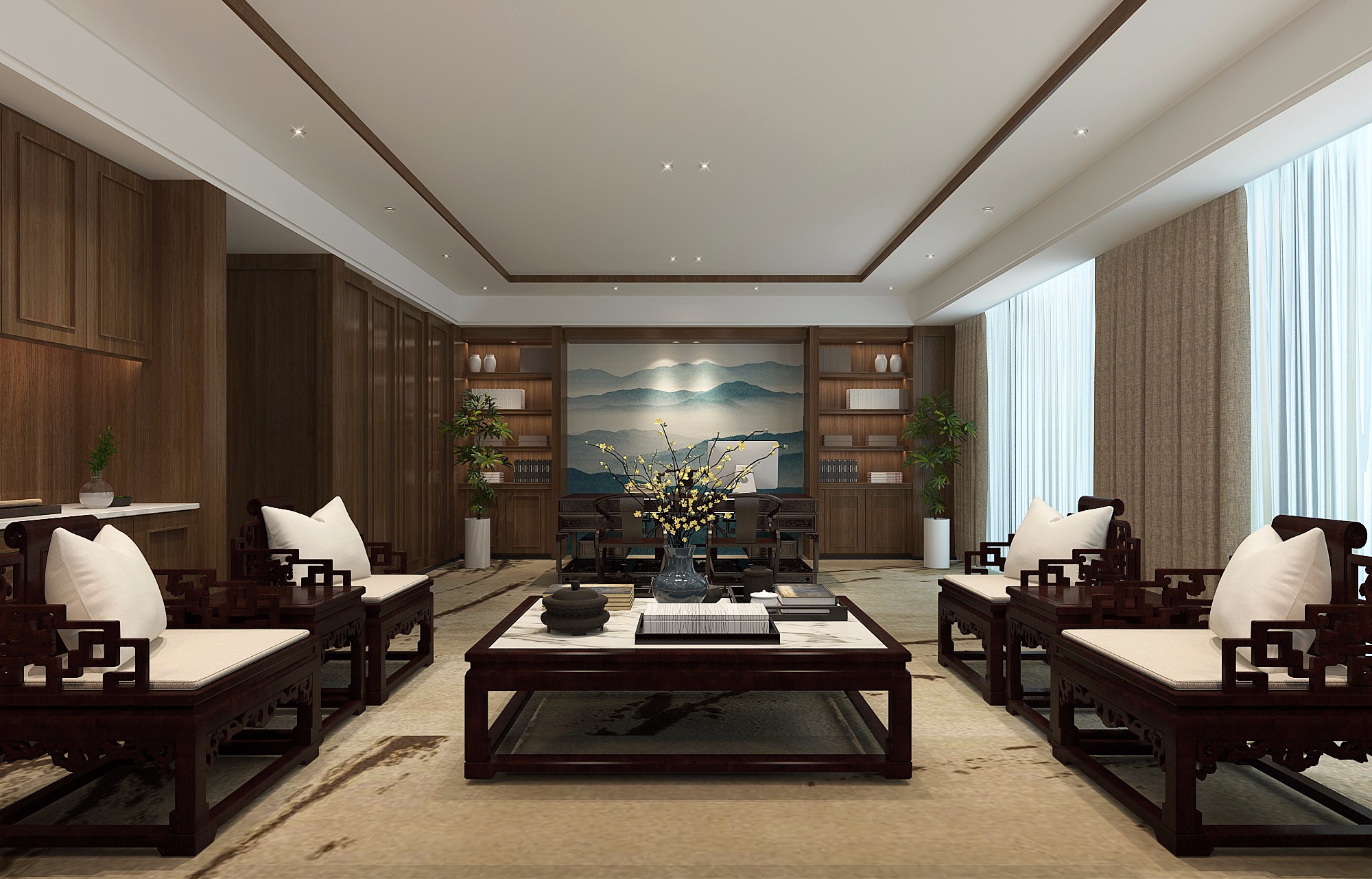 古典大氣老板辦公室裝修設(shè)計(jì)-第5張圖片-上海古都建筑設(shè)計(jì)集團(tuán) 古典大氣老板辦公室裝修設(shè)計(jì)-第5張圖片-上海古都建筑設(shè)計(jì)集團(tuán)