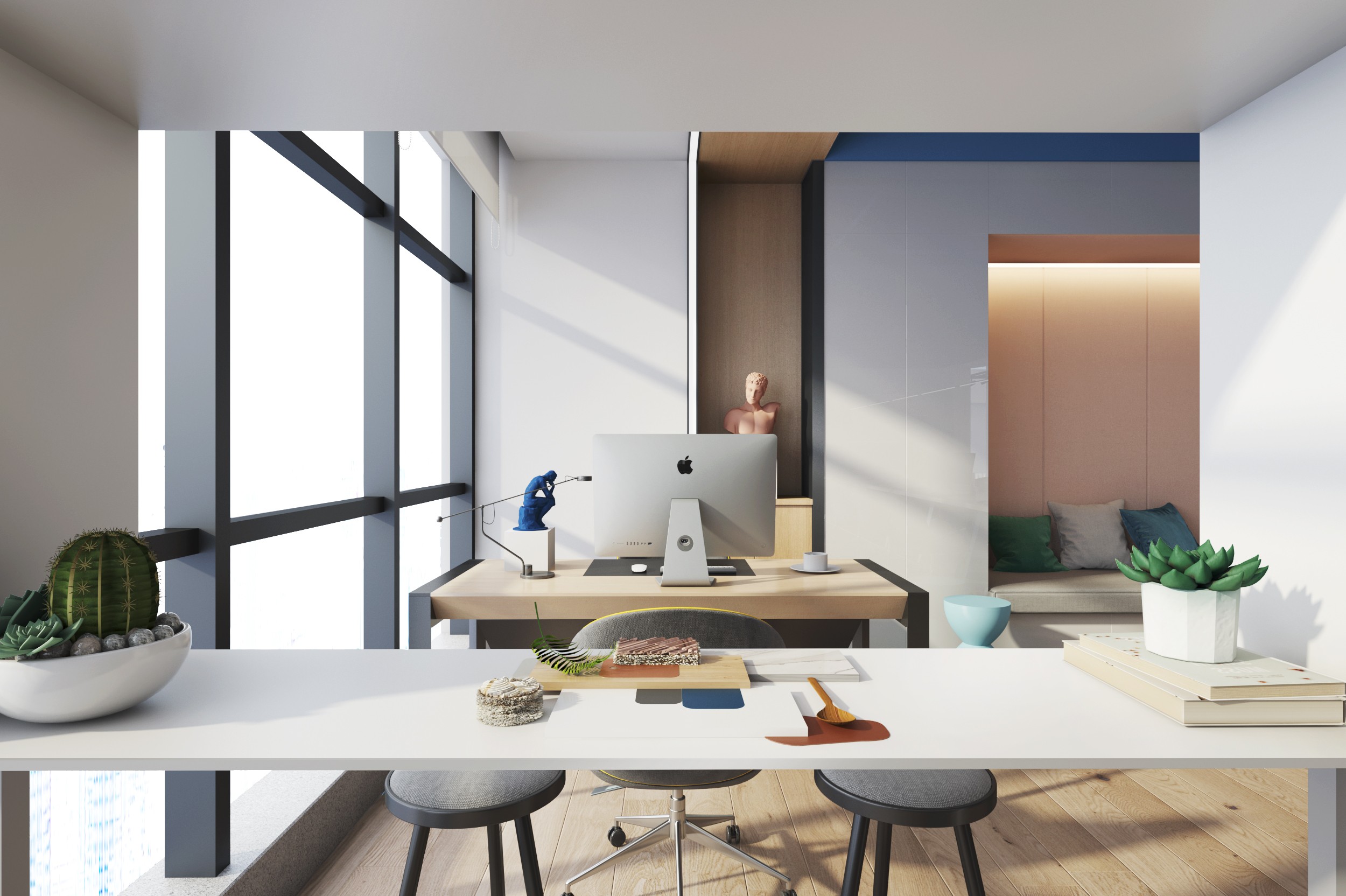 素色風(fēng)格辦公室裝修設(shè)計-第4張圖片-上海古都建筑設(shè)計集團(tuán) 素色風(fēng)格辦公室裝修設(shè)計-第4張圖片-上海古都建筑設(shè)計集團(tuán)