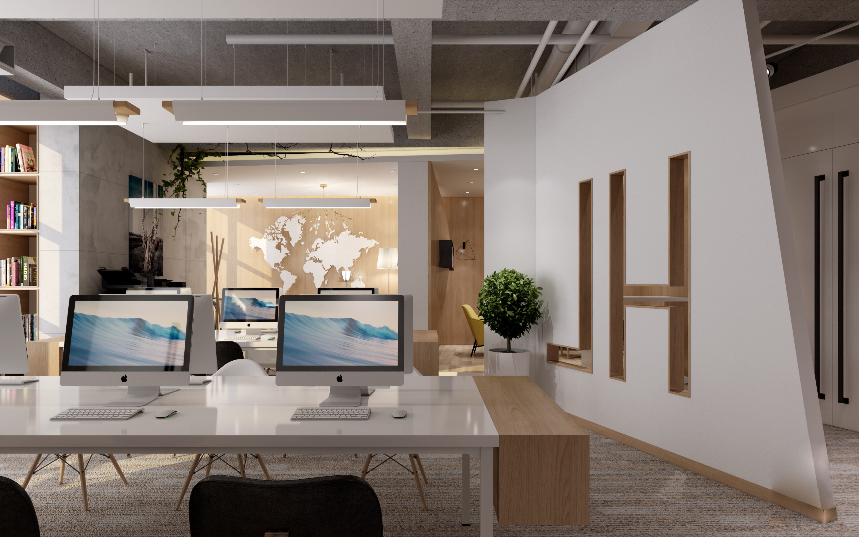 質(zhì)樸風(fēng)格辦公室裝修效果圖-第3張圖片-上海古都建筑設(shè)計集團(tuán) 質(zhì)樸風(fēng)格辦公室裝修效果圖-第3張圖片-上海古都建筑設(shè)計集團(tuán)