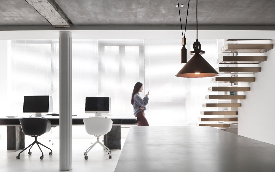 工業(yè)建筑風格辦公室裝修設計效果圖-第3張圖片-上海古都建筑設計集團