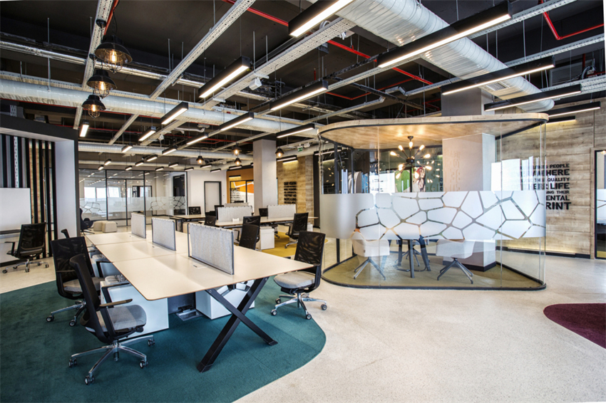 松江工廠辦公室設(shè)計裝潢效果-第2張圖片-上海古都建筑設(shè)計集團(tuán)